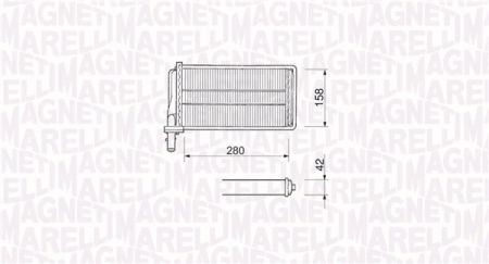 Schimbator caldura incalzire habitaclu potrivit ALFA ROMEO 164; FIAT CROMA; LANCIA THEMA 1.6-3.0 11.84-09.98 [2]