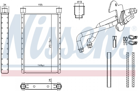Schimbator caldura incalzire habitaclu potrivit BMW 1 (E81), 1 (E82), 1 (E87), 1 (E88), 3 (E90), 3 (E91), 3 (E92), 3 (E93), X1 (E84) 1.6-4.0 06.04-06.15