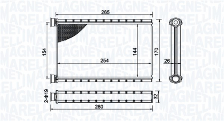 Schimbator caldura incalzire habitaclu - Schimbator caldura incalzire habitaclu potrivit BMW 1 (E82), 1 (E88), 3 (E90), 3 (E91), 3 (E92), 3 (E93) 1.6-4.0 2004-2013