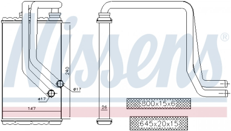 Schimbator caldura incalzire habitaclu potrivit CITROEN C4 AIRCROSS, C-CROSSER, C-CROSSER ENTERPRISE; MITSUBISHI ASX, LANCER VIII, OUTLANDER II; PEUGEOT 4007, 4008 1.5-3.0 11.06- [2]