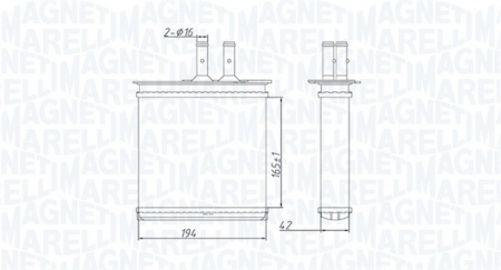 Schimbator caldura incalzire habitaclu potrivit FIAT PUNTO 1.1-1.7D 09.93-06.00