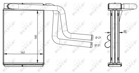 Schimbator caldura incalzire habitaclu potrivit FORD COUGAR, MONDEO I, MONDEO II, MONDEO III; JAGUAR X-TYPE I 1.6-3.0 02.93-12.09 [4]