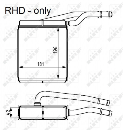 Schimbator caldura incalzire habitaclu potrivit FORD FOCUS I, TOURNEO CONNECT, TRANSIT CONNECT 1.4-2.0 10.98-12.13 [0]