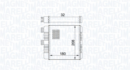 Schimbator caldura incalzire habitaclu potrivit OPEL ASTRA F CLASSIC, ASTRA G, ASTRA G/KOMBI, ZAFIRA A, ZAFIRA B 1.2-2.2D 01.98-04.15