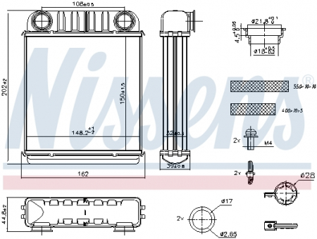 Schimbator caldura incalzire habitaclu potrivit RENAULT TWINGO III; SMART FORFOUR, FORTWO 0.9/1.0/Electric 07.14- [0]