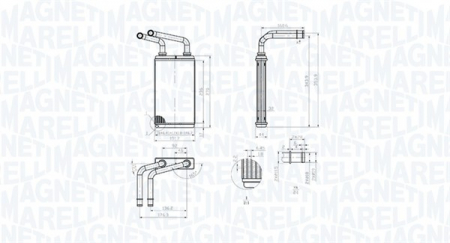 Schimbator caldura incalzire habitaclu potrivit RVI MASCOTT; RENAULT MASTER II, MASTER PRO 1.9D-3.0D 09.00-