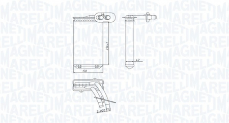 Schimbator caldura incalzire habitaclu potrivit SEAT IBIZA II; VW GOLF III, PASSAT B3/B4 1.0-2.9 10.91-02.02