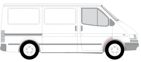 Segment reparatie aripa dreapta interior FORD TRANSIT intre 1986-2000 [1]