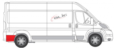 Segment reparatie aripa fata dreapta potrivit CITROEN JUMPER; FIAT DUCATO; PEUGEOT BOXER 04.06-08.14 [1]