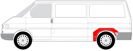 Segment reparatie aripa fata stanga VW TRANSPORTER dupa 1991 [3]