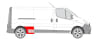 Segment reparatie aripa spate dreapta in fata rotii model lung NISSAN PRIMASTAR X83 OPEL VIVARO RENAULT TRAFIC 2 II intre 2001-2016 [2]