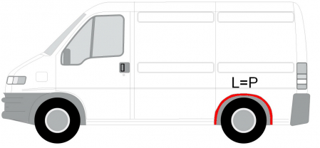 Segment reparatie aripa spate stanga/dreapta CITROEN JUMPER; FIAT DUCATO; PEUGEOT BOXER intre 1994-2006 [1]