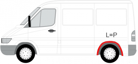 Segment reparatie aripa spate stanga/dreapta MERCEDES SPRINTER; VW LT intre 1995-2006 [1]