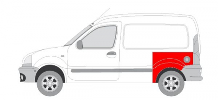 Segment reparatie aripa spate stanga RENAULT KANGOO, KANGOO EXPRESS dupa 1997 [1]