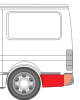 Segment reparatie aripa spate stanga spate, model scurt FORD TRANSIT III intre 1986-1991 [1]
