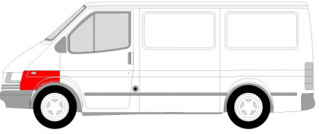 Segment reparatie aripa Stanga (Partea frontala) potrivit FORD TRANSIT, TRANSIT TOURNEO 01.94-12.00 [1]