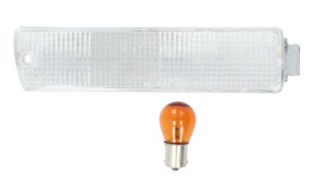 Semnalizator - Semnalizator fata Dreapta potrivit VW GOLF II, JETTA II 1.0-1.8 1983-1992 (transparent)