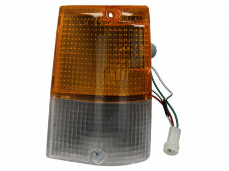 Semnalizator - Semnalizator fata stanga portocaliu/transparent, P21W MITSUBISHI PAJERO I intre 1982-1991