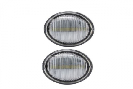 Semnalizator - Semnalizator lampa lateral stanga/dreapta transparent, LED, dinamic potrivit ABARTH 500 / 595 / 695, 500C / 595C / 695C; ALFA ROMEO 4C; FIAT 500, 500 C; FORD KA; LANCIA YPSILON 0.9-1.8 dupa 2003