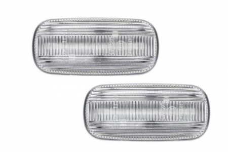 Semnalizator - Semnalizator lampa lateral stanga/dreapta transparent, LED, dinamic potrivit AUDI A3, A4 B6, A4 B7, A6 C5, A6 C6 1.4-5.2 2000-2013