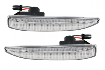 Semnalizator - Semnalizator lampa lateral stanga/dreapta transparent, LED, dinamic potrivit BMW 7 E65, E66, E67 3.0-6.0 2001-2008