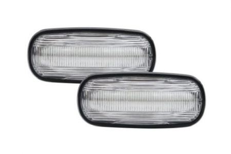 Semnalizator - Semnalizator lampa lateral stanga/dreapta transparent, LED, dinamic potrivit LAND ROVER DEFENDER, DISCOVERY II, FREELANDER 2, FREELANDER I 1.8-4.0 1998-2016