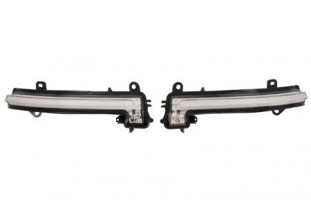 Semnalizator - Semnalizator lateral oglinda stanga/dreapta LED, dinamic, set, versiunea alba BMW Seria 1 F20, F21, 2 F22, F23, F87, 3 F30, F31, F80, 4 F32, F33, F82, F83, X1 E84 dupa 2009