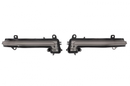 Semnalizator lateral oglinda stanga/dreapta LED, negru versiune, dinamic, set BMW Seria 1 F20, F21, 2 F22, F23, F87, 3 F30, F31, F80, 4 F32, F33, F82, F83, X1 F48 dupa 2010 [2]