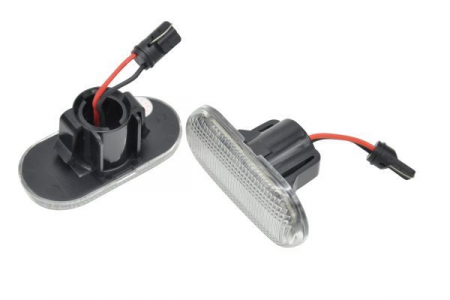 Semnalizator lateral stanga/dreapta transparent, LED potrivit NISSAN INTERSTAR, KUBISTAR, PRIMASTAR; OPEL MOVANO A, VIVARO A; RENAULT 19 II, 19 II CHAMADE, CLIO I, CLIO II, ESPACE III dupa 1990 [1]
