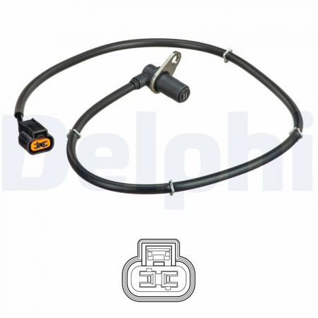 Senzor ABS Fata Dreapta potrivit MITSUBISHI PAJERO II, PAJERO III 2.5D-3.5 04.00-09.07 [1]
