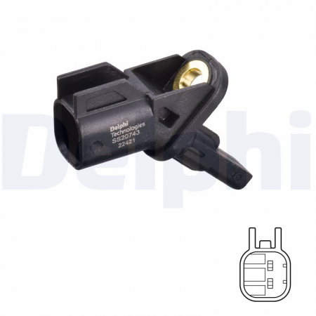 Senzor ABS Fata Dreapta/Stanga potrivit FORD C-MAX II, FOCUS II, FOCUS III, FOCUS III/KOMBI, FOCUS II/KOMBI, GRAND C-MAX, KUGA I, KUGA II, KUGA III, MONDEO IV, MONDEO V 1.0-Electric 07.04- [2]
