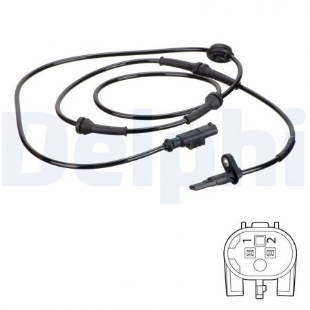 Senzor ABS Spate Dreapta potrivit FIAT PUNTO, PUNTO/HATCHBACK 1.2-1.9D 09.99-03.12