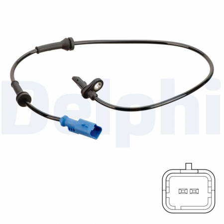 Senzor ABS Spate Dreapta/Stanga potrivit CITROEN C3 AIRCROSS II, C3 III, C4 CACTUS; OPEL CROSSLAND X, CROSSLAND X /LAND; PEUGEOT 2008 I, 208 I, 208/HATCHBACK 1.0-1.6D 03.12- [2]