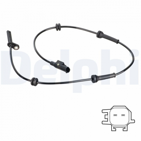 Senzor ABS Spate Dreapta/Stanga potrivit FIAT FIORINO, FIORINO/MINIVAN, LINEA, QUBO 1.3D-Electric 10.06- [2]