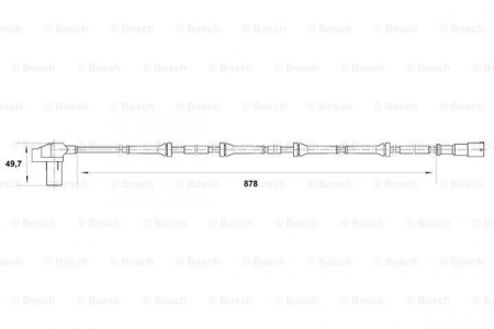 Senzor ABS spate potrivit RENAULT KANGOO, KANGOO EXPRESS 1.6/1.9D dupa 2000 [2]