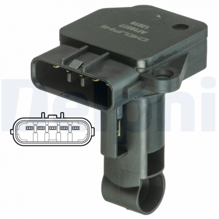 Electrica - Senzor debitmetru potrivit LEXUS IS II; TOYOTA AURIS, AVENSIS, COROLLA, COROLLA VERSO, DYNA, HIACE / COMMUTER V, HIACE IV, HIACE V, HILUX, HILUX VI, HILUX VII 1.4D-3.0D dupa 2000 - (5 pin, cartus)