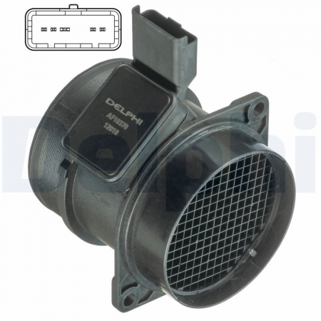 Electrica - Senzor debitmetru potrivit CITROEN C5 I, C5 II, C5/KOMBI, C8; FIAT ULYSSE; LANCIA PHEDRA; PEUGEOT 406, 607, 807 2.0/2.0D/2.2D dupa 2000 - (5 pin, modul)