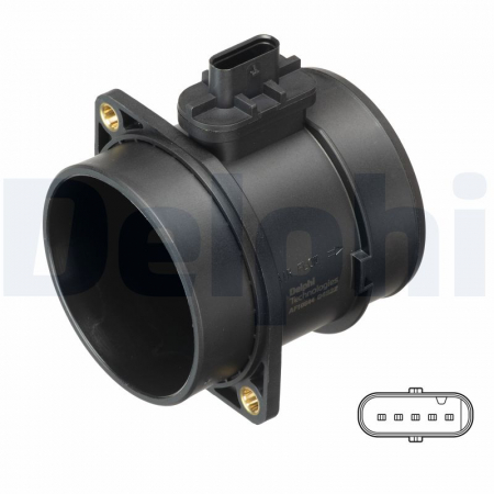 Senzor debitmetru (5 pin, modul) potrivit HYUNDAI GRAND SANTA FÉ, IX35, IX55, SANTA FÉ II, SANTA FÉ III; KIA BORREGO, CARNIVAL III, SORENTO II, SORENTO II/SUV, SPORTAGE III 2.0D/2.2D/3.0D 11.07- [2]