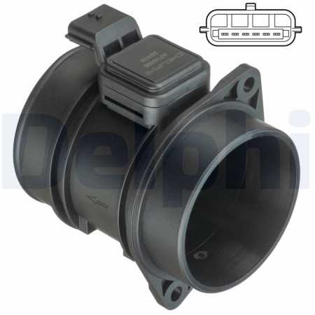 Senzor debitmetru (6 pin, modul) potrivit RENAULT ESPACE IV, GRAND SCENIC II, LAGUNA, LAGUNA II, LAGUNA III, LATITUDE, MEGANE, MEGANE II, SCENIC II, VEL SATIS 1.9D/2.0D 08.05- [2]
