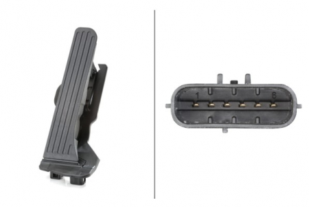 Senzori - Senzor pozitie clapeta acceleratie potrivit AUDI A3, TT; SEAT LEON, LEON SC, LEON ST; SKODA OCTAVIA II, OCTAVIA III, SUPERB II, SUPERB III; VW BEETLE, CC B7, EOS, GOLF V, GOLF VI 1.2-3.6 05.03-