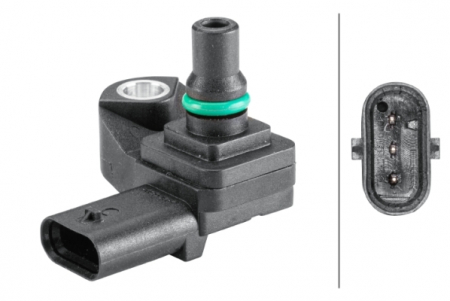 Electrica - Senzor presiune galerie admisie potrivit BMW Seria 1 (E81), 1 (E82), 1 (E87), 1 (E88), 1 (F20), 1 (F21), 2 (F22, F87), 3 (E90), 3 (E91), 3 (E92), 3 (E93), 3 (F30 1.6D/2.0D/3.0D dupa 2004 - (3 pin)