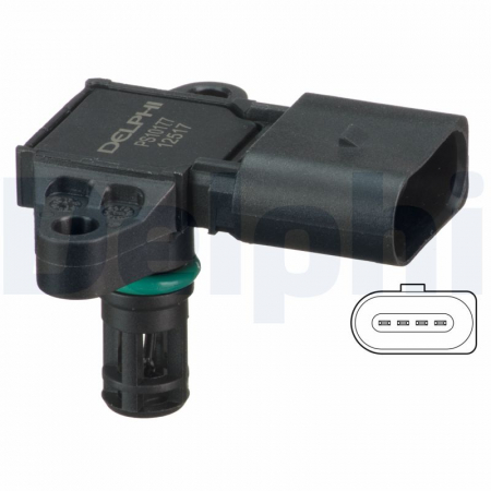 Senzor presiune galerie admisie (4 pin) potrivit AUDI A4 B6; SEAT IBIZA III; SKODA FABIA I, FABIA I PRAKTIK, FABIA II, OCTAVIA I; VW BORA I, FOX, POLO 1.0-2.0 04.99-12.14 [2]