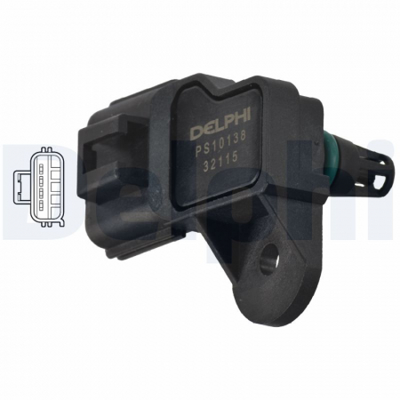 Electrica - Senzor presiune galerie admisie (4 pin) potrivit CITROEN JUMPER II; FIAT DUCATO; FORD TRANSIT; PEUGEOT BOXER 2.2D-3.2D 04.06-