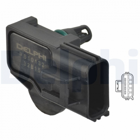 Senzor presiune galerie admisie (4 pin) potrivit VOLVO C30, S40 II, S80 II, V50, V70 III; FORD C-MAX, FIESTA V, FOCUS C-MAX, FOCUS II, GALAXY II, GALAXY MK II, KUGA II 1.5D-2.5D 10.00- [1]