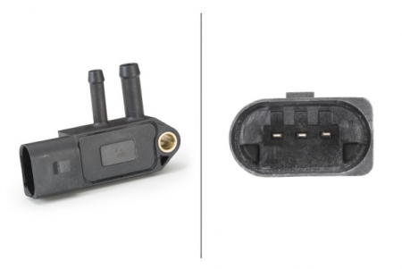 Electrica - Senzor presiune gaze evacuare (numar pini: 3) potrivit AUDI A3, A4 B6, A4 B7, A6 ALLROAD C6, A6 C6, A8 D3, Q7, TT; DODGE CALIBER, JOURNEY; MITSUBISHI GRANDIS 1.4D-5.0D 10.01-