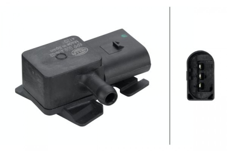 Electrica - Senzor presiune gaze evacuare (numar pini: 3) potrivit BMW 1 (E81), 1 (E82), 1 (E87), 1 (E88), 1 (F20), 1 (F21), 2 (F22, F87), 3 (E90), 3 (E91), 3 (E92), 3 (E93) 1.6D-4.4D 04.01-