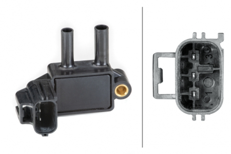 Senzori - Senzor presiune gaze evacuare (numar pini: 3) potrivit FORD FOCUS III, KUGA I, MONDEO IV, S-MAX 1.6D/2.0D 05.06-
