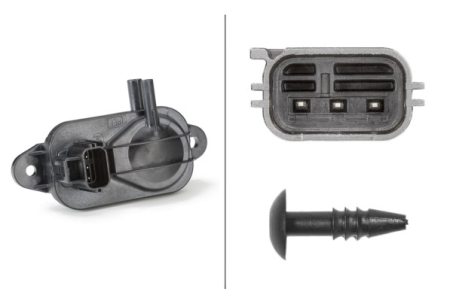 Senzor presiune gaze evacuare (numar pini: 3) potrivit VOLVO C30, C70 II, S40 II, S60 I, S80 II, V50, V70 II, V70 III, XC70 I, XC90 I; FORD C-MAX, FOCUS C-MAX, FOCUS II 1.6D-2.7D 10.00-