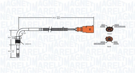 Senzor temperatura evacuare AUDI A4, A6 1.9D/2.0D intre 2004-2011 [1]