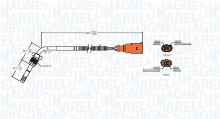 Senzor temperatura evacuare AUDI A5, Q5 2.0D intre 2008-2017 [1]